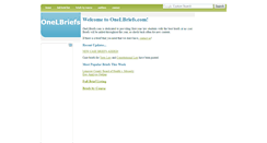 Desktop Screenshot of onelbriefs.com